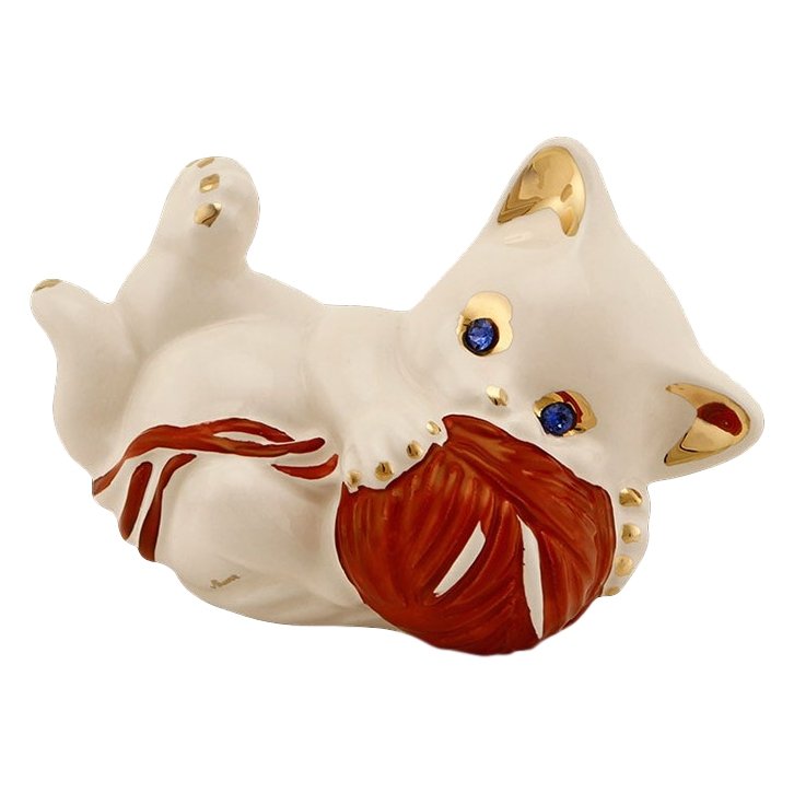 Статуэтка Котёнок Кики играющий с сумкой