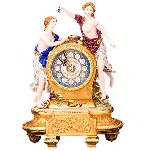Часы настольные из фарфора Две девушки Tiche 787/TICHE