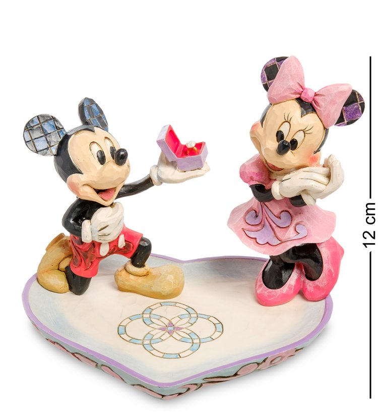Статуэтка Микки и Минни с кольцом - Волшебный момент Disney Traditions