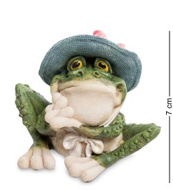 Маленькая Фигурка Лягушка - Кокетливая шляпка
