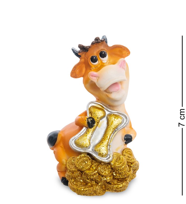 Статуэтка Символ 2021 года - Бык с монетами Близнецы AF-1018/ 6