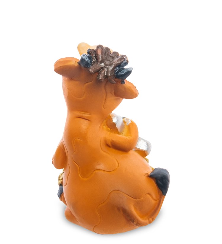 Статуэтка Символ 2021 года - Бык с монетами Близнецы AF-1018/ 6, фотография со спины