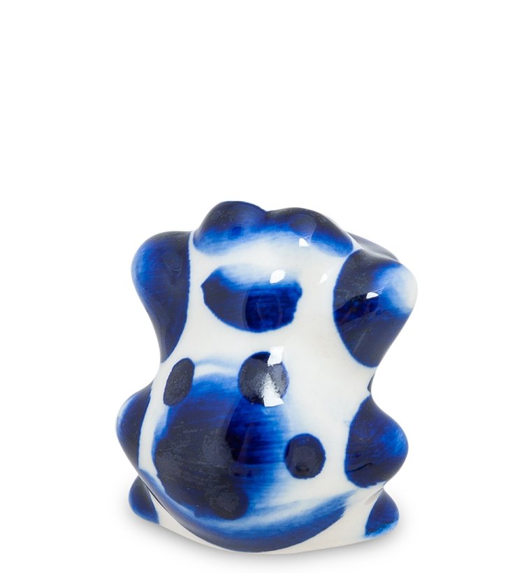 Фигурка Ляга-супер Голубая гжель ГЛ-220, фотография со спины