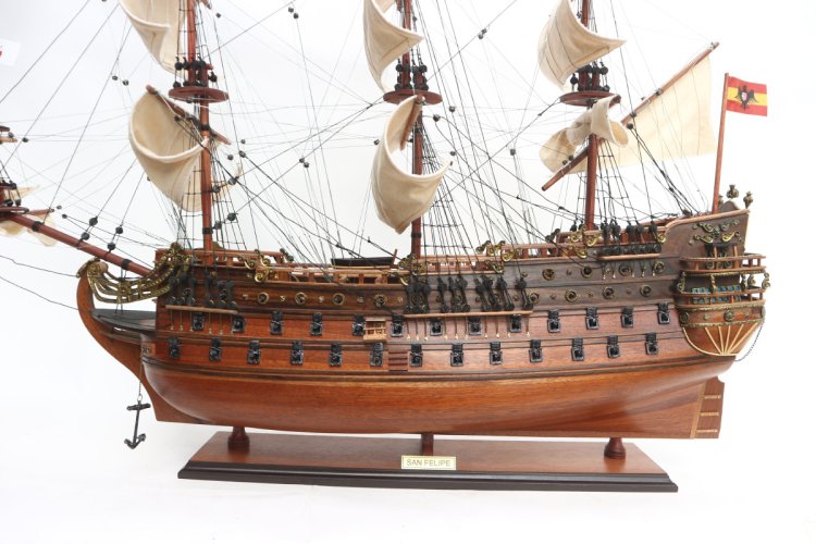 Модель парусного корабля San Felipe, Испания, 90 см TS-0031-W-80, фотография 5