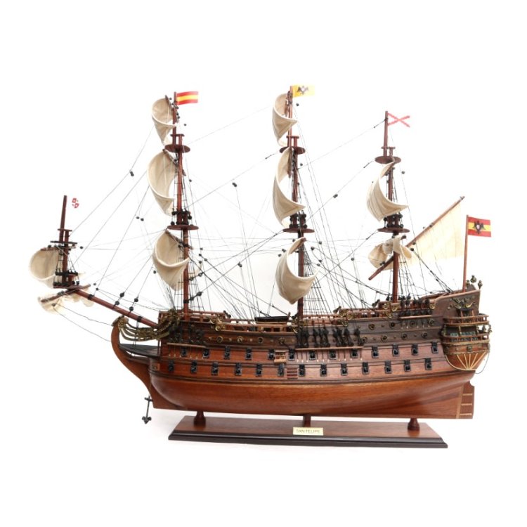 Модель парусного корабля San Felipe, Испания, 90 см TS-0031-W-80