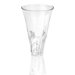 Ваза для цветов хрустальная c декоративной вставкой