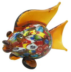 Статуэтка из Муранского стекла Яркая рыбка