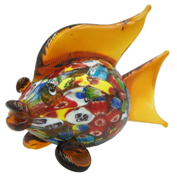 Статуэтка из Муранского стекла Яркая рыбка Mirho 44047