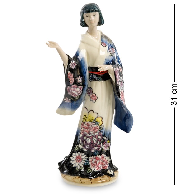 Статуэтка из фарфора Девушка в кимоно Pavone JP-24/ 5