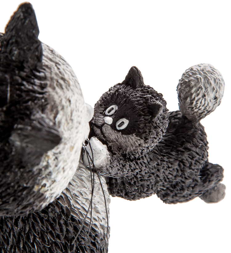 Статуэтка Кошка с котенком - Счастливое время Parastone DUB 33, увеличенный вид деталей