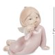Статуэтка из фарфора Лежащий Ангелочек в розовом платье Pavone JP-20 /5