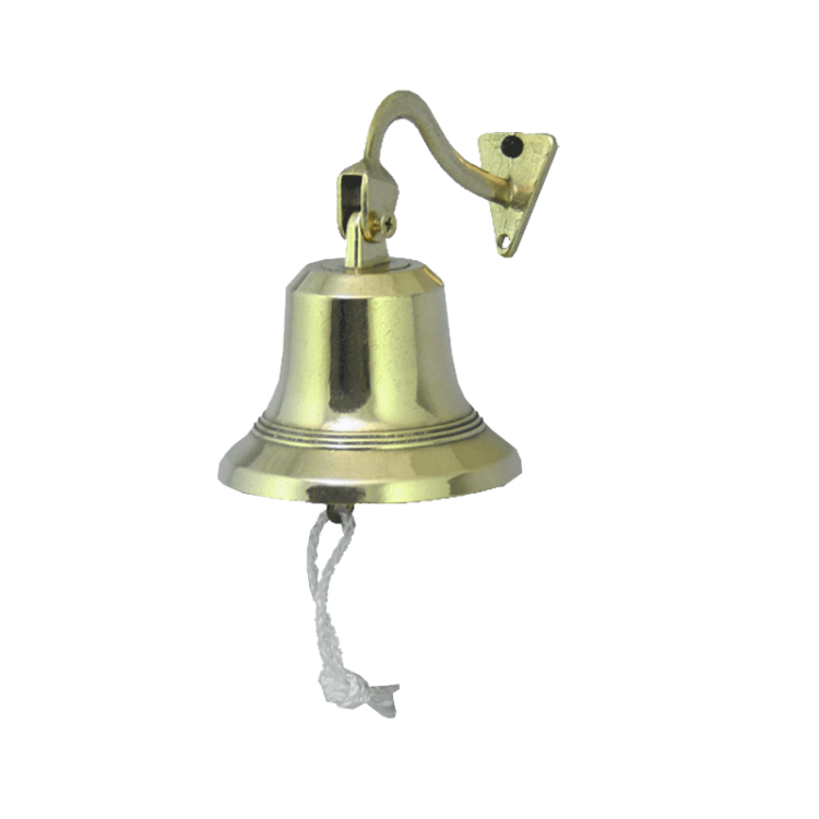 Золотой колокольчик на кронштейне рында - Диаметр 9 см Alberti Livio AL-82-253