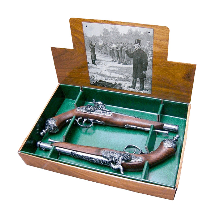 Набор дуэльных пистолей, Италия 1825 год Denix 1013-2-G