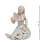 Статуэтка из фарфора Девушка с веером и ребенком Pavone JP-15/39
