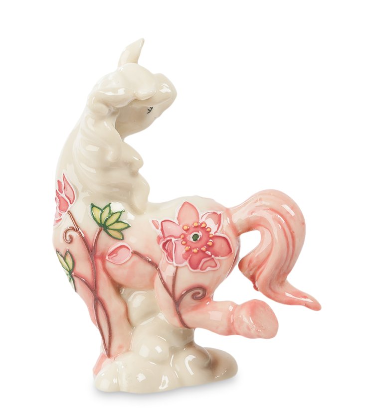 Статуэтка из керамики Лошадка Кокетка Pavone JP-61/56, фотография со спины