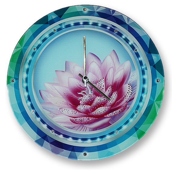 Часы с кристаллами Swarovski - Лотос