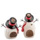 Подсвечники из фарфора Снеговики с шарфом Pavone BS-538, оборотная сторона