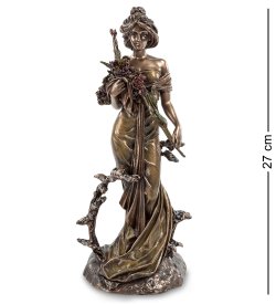 Статуэтка Дама с полевым букетом - Альфонс Муха