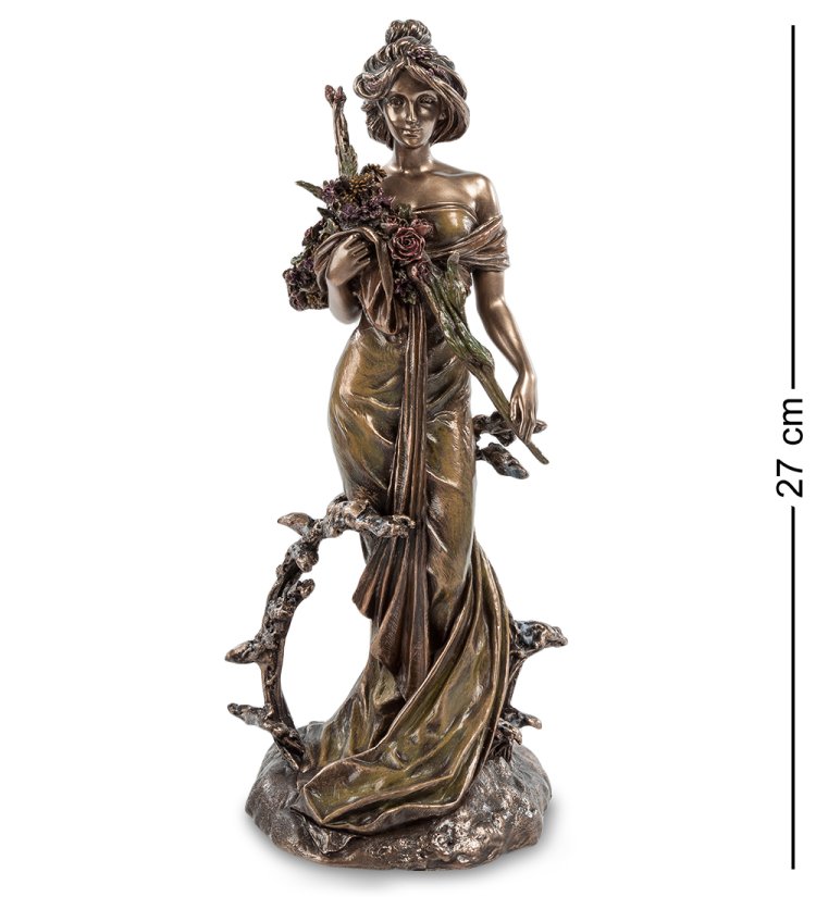 Статуэтка Дама с полевым букетом - Альфонс Муха Veronese WS-623