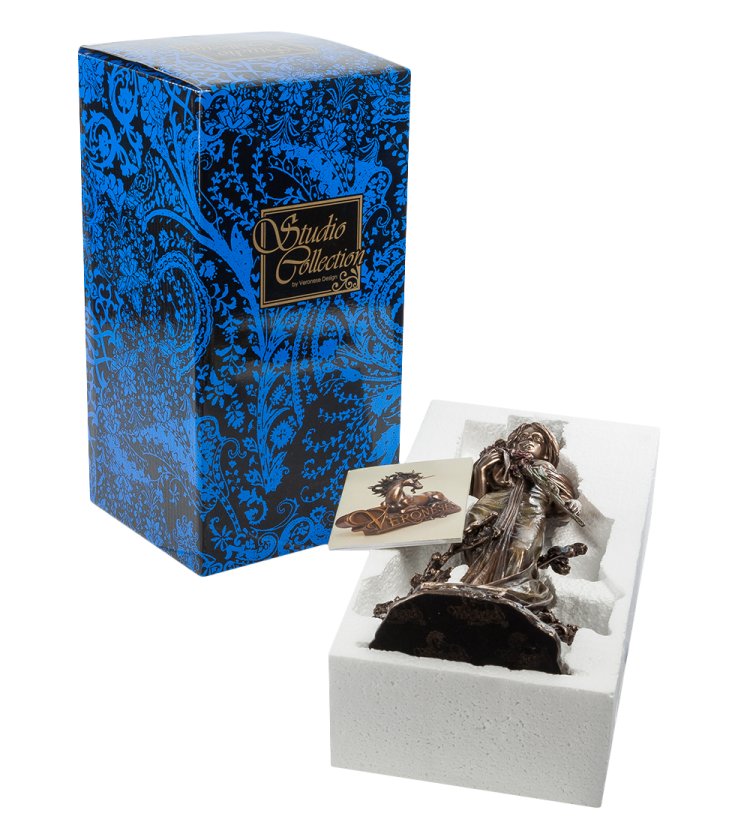 Статуэтка Дама с полевым букетом - Альфонс Муха Veronese WS-623, упаковочный вид