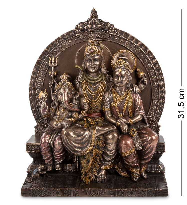 Статуэтка Святое семейство - Медные очертания Veronese WS-664