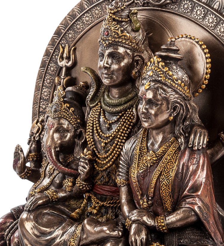 Статуэтка Святое семейство - Медные очертания Veronese WS-664, портретный вид