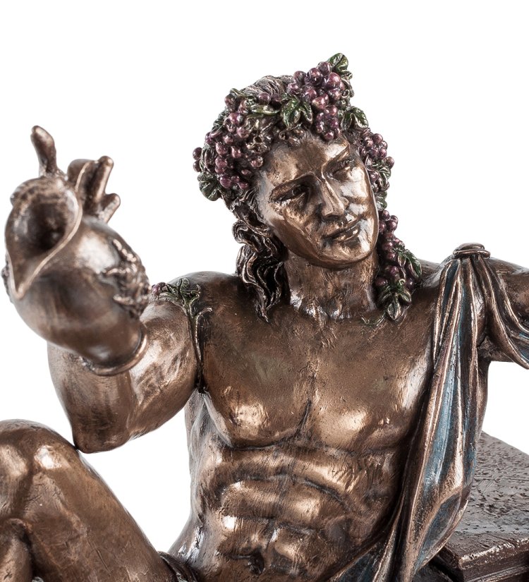 Статуэтка Дионис - бог виноделия и веселья Veronese WS-571, портретный вид