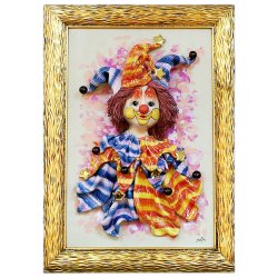 Картина из фарфора Клоун с бубенчиками