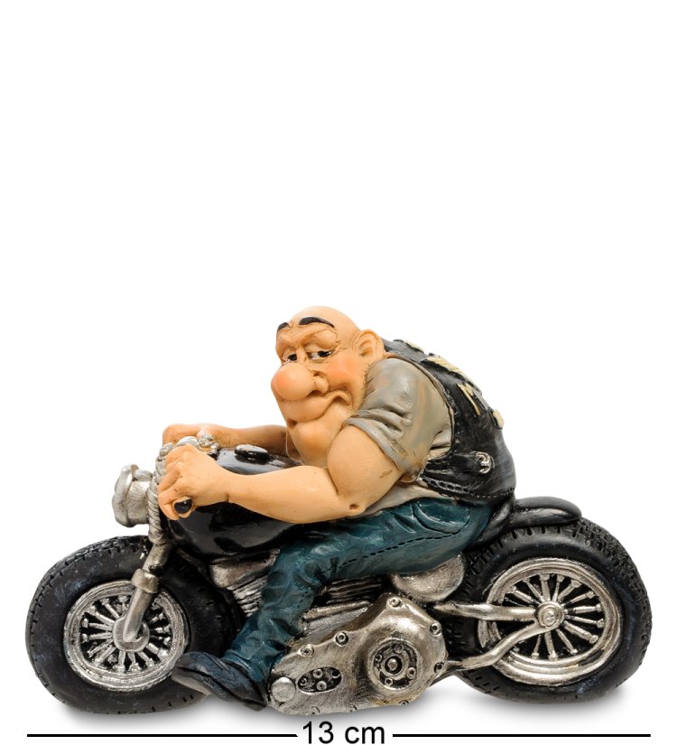 Статуэтка Байкер - Силач The Comical World of Stratford RV-949, вид профиль