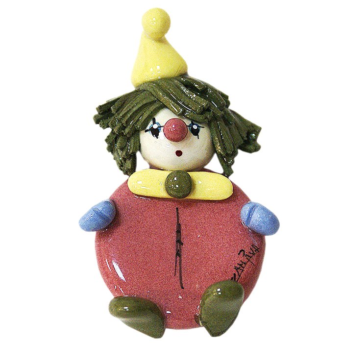 Магнит Клоун красный