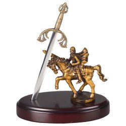 Нож для бумаги на подставке Сэр Ланселот