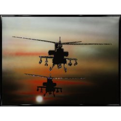 Картина Возвращение на базу c кристаллами Swarovski