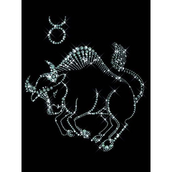Картина Телец c кристаллами Swarovski