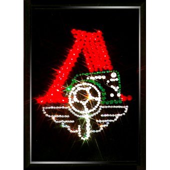 Картина Локомотив c кристаллами Swarovski