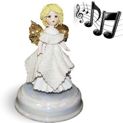 Статуэтка - музыкальная Ангел со светлыми волосами