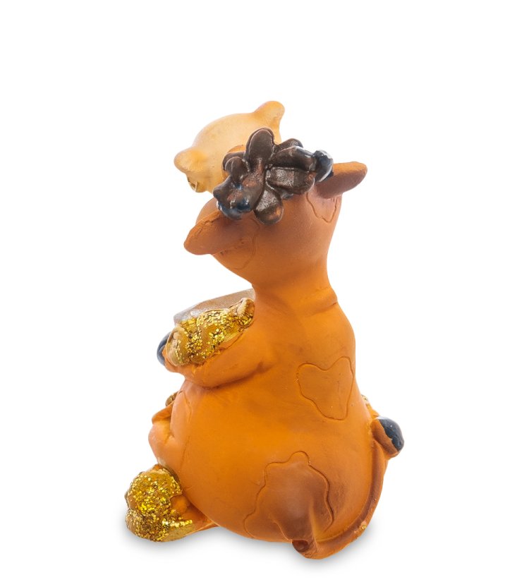 Статуэтка Символ 2021 года - Бык с монетами Рак AF-1018/ 7, фотография со спины