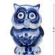 Фигурка мудрая Сова Голубая гжель ГЛ-269