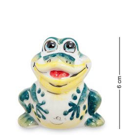 Статуэтка Лягушка Цветная гжель