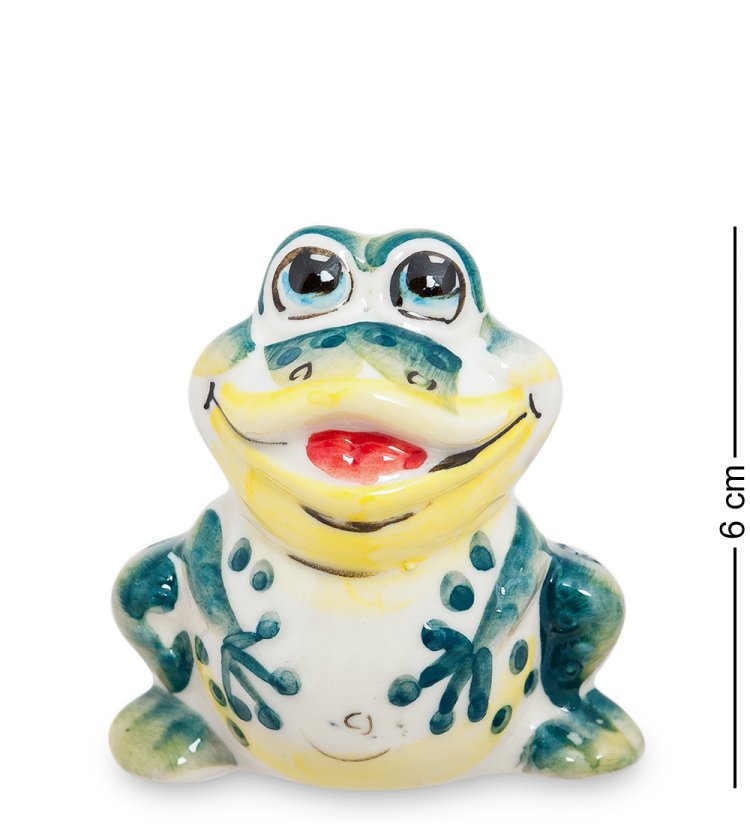 Статуэтка Лягушка Цветная гжель ГЛ-223
