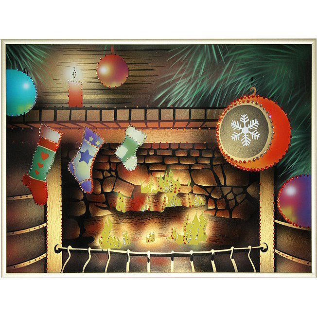 Картина Подарок к Рождеству c кристаллами Swarovski