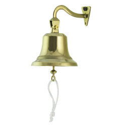 Золотой колокольчик на кронштейне - Диаметр 10 см