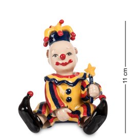Статуэтка из фарфора Клоун с палочкой звезда