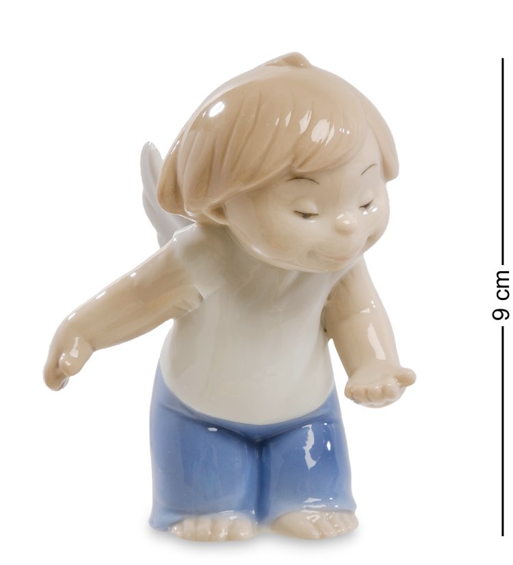 Статуэтка из фарфора Любознательный Ангелочек Pavone JP-54/ 9