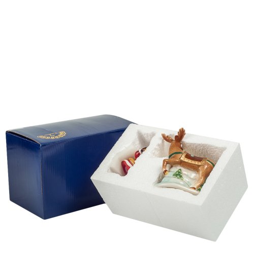 Набор соль-перец Дед Мороз на олене Pavone CMS-14/19, упаковочный вид