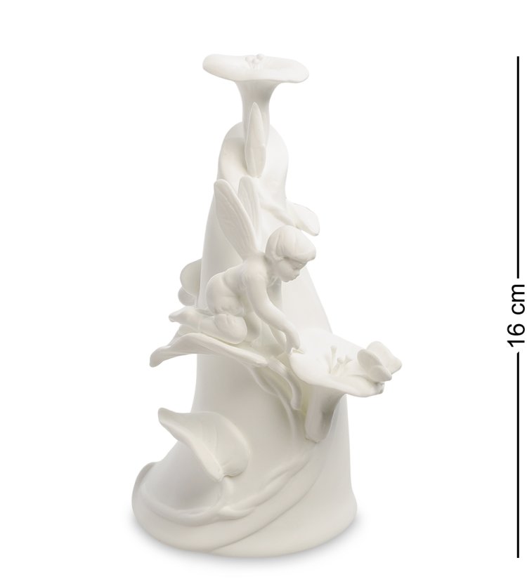 Статуэтка из фарфора с подсветкой Фея на цветке Pavone JP-186/25