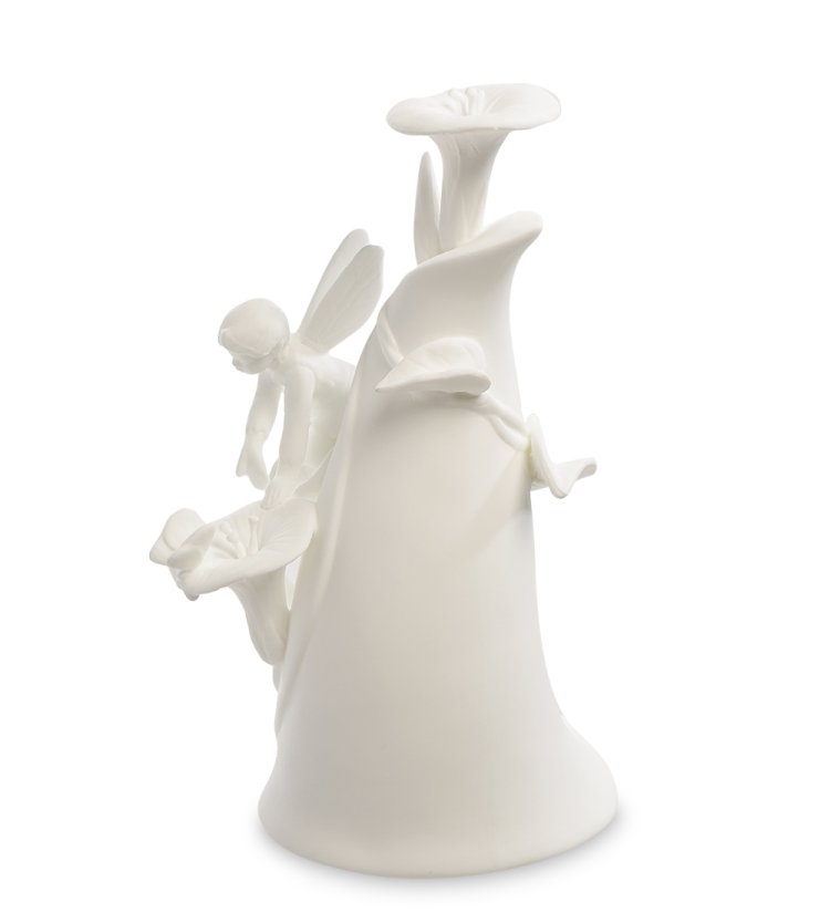 Статуэтка из фарфора с подсветкой Фея на цветке Pavone JP-186/25, фотография сбоку