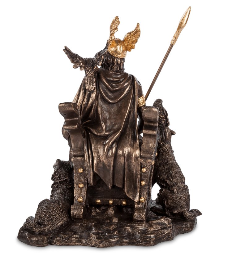 Статуэтка Один - бог войны и Победы Veronese WS-685/ 2, оборотная сторона