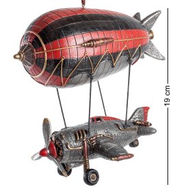 Статуэтка в стиле Стимпанк Дирижабль с Самолётом