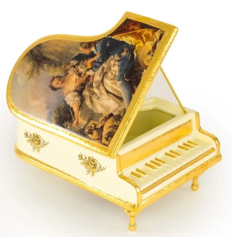 Шкатулка из керамики Рояль коллекция Барокко Migliore De Luxe 26381 