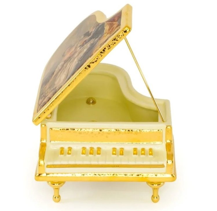 Шкатулка из керамики Рояль коллекция Барокко Migliore De Luxe 26381, фотография спереди